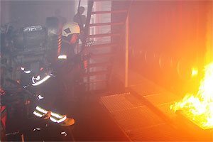 Firefighting engine room - training AIDA